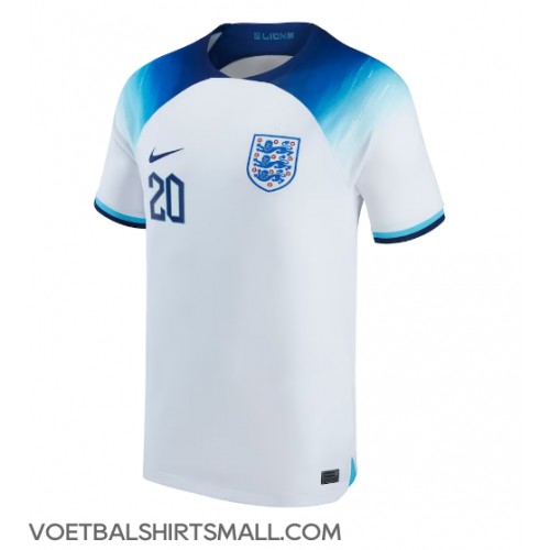 Engeland Phil Foden #20 Voetbalkleding Thuisshirt WK 2022 Korte Mouwen